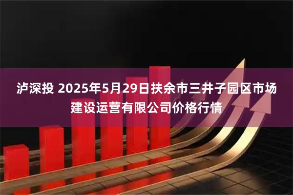 泸深投 2025年5月29日扶余市三井子园区市场建设运营有限公司价格行情