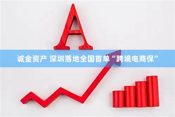诚金资产 深圳落地全国首单“跨境电商保”