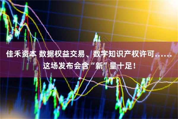 佳禾资本 数据权益交易、数字知识产权许可……这场发布会含“新”量十足！